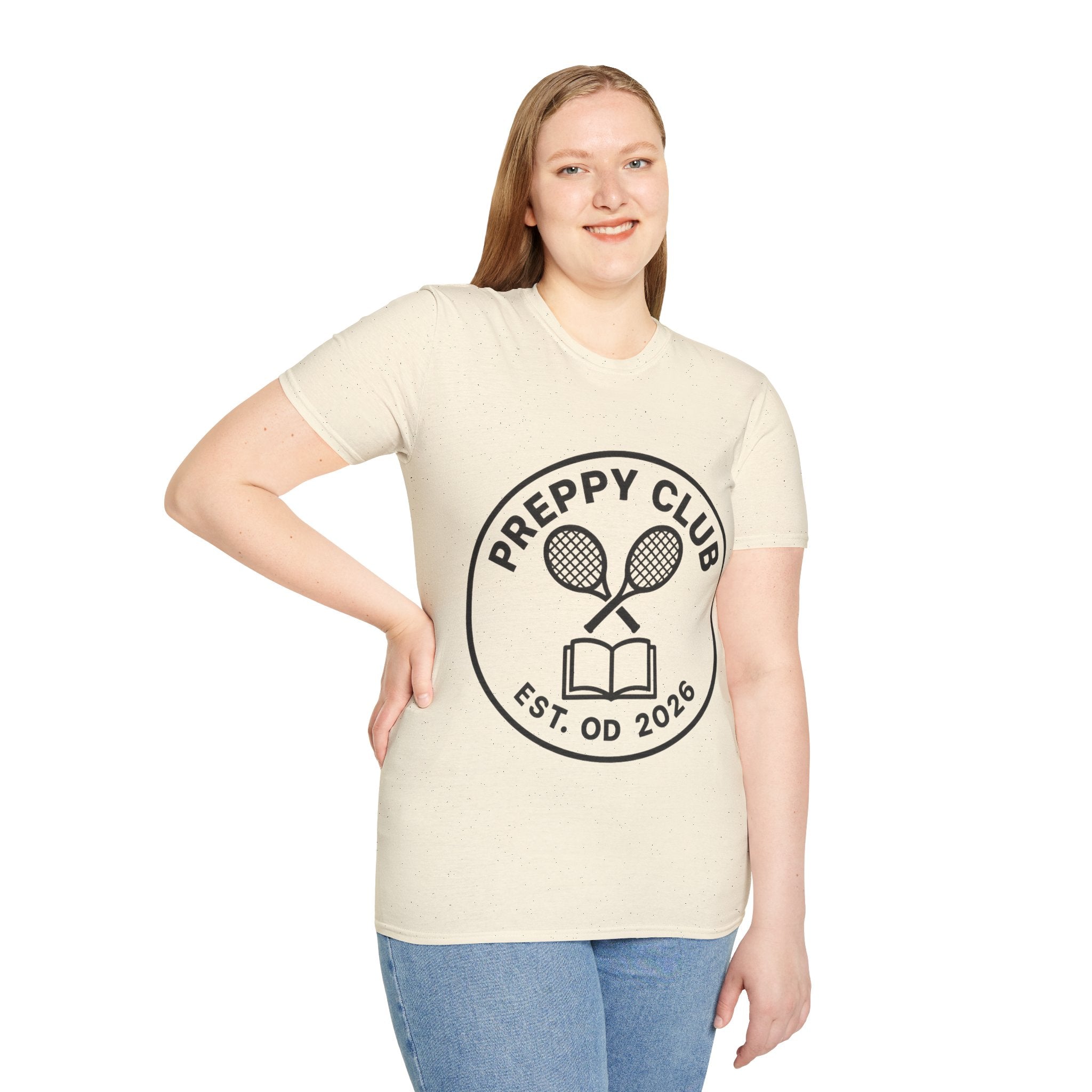 Preppy Club Tennis T‑Shirt — 'Preppy Club' Logo Tee (Est. 2026) - Trending Now - August 2026 Trends - Everyday Sporty T-shirt