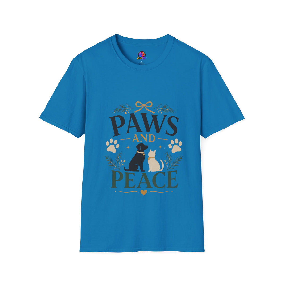Paws and Peace T-Shirt — Cozy Pet Lover Tee