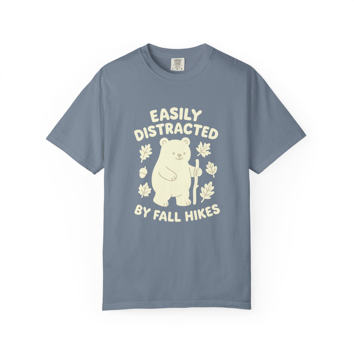 Fall Hikes Bear T-Shirt — "Easily Distracted By Fall Hikes" Autumn Hiking Tee - Trending Now - October 2026