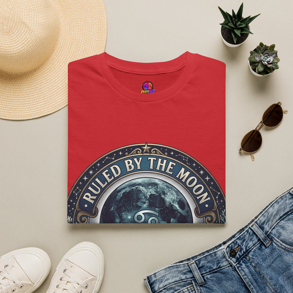 Ruled by the Moon T-Shirt — Moonphase Zodiac Graphic Tee