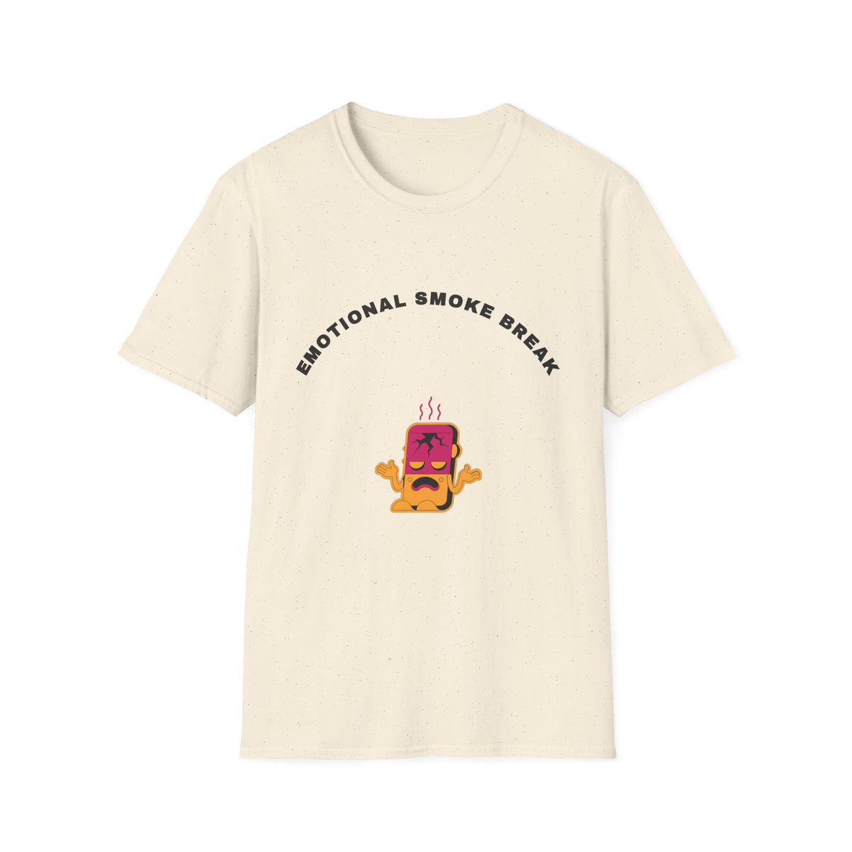 T-Shirt — “Emotional Smoke Break” Funny Cartoon Cigarette Character Tee - Trending Now - September 2026