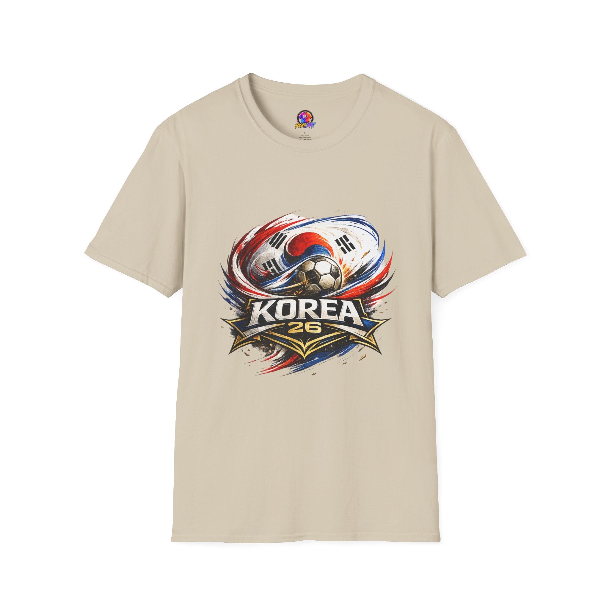 Korea Soccer T‑Shirt — Korea Football Crest Tee