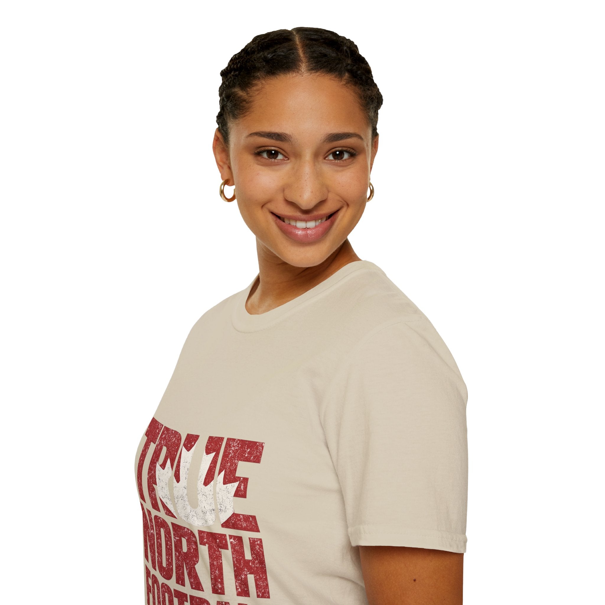 Canada True North Football T-Shirt — Vintage Canadian Leafs Sports Tee