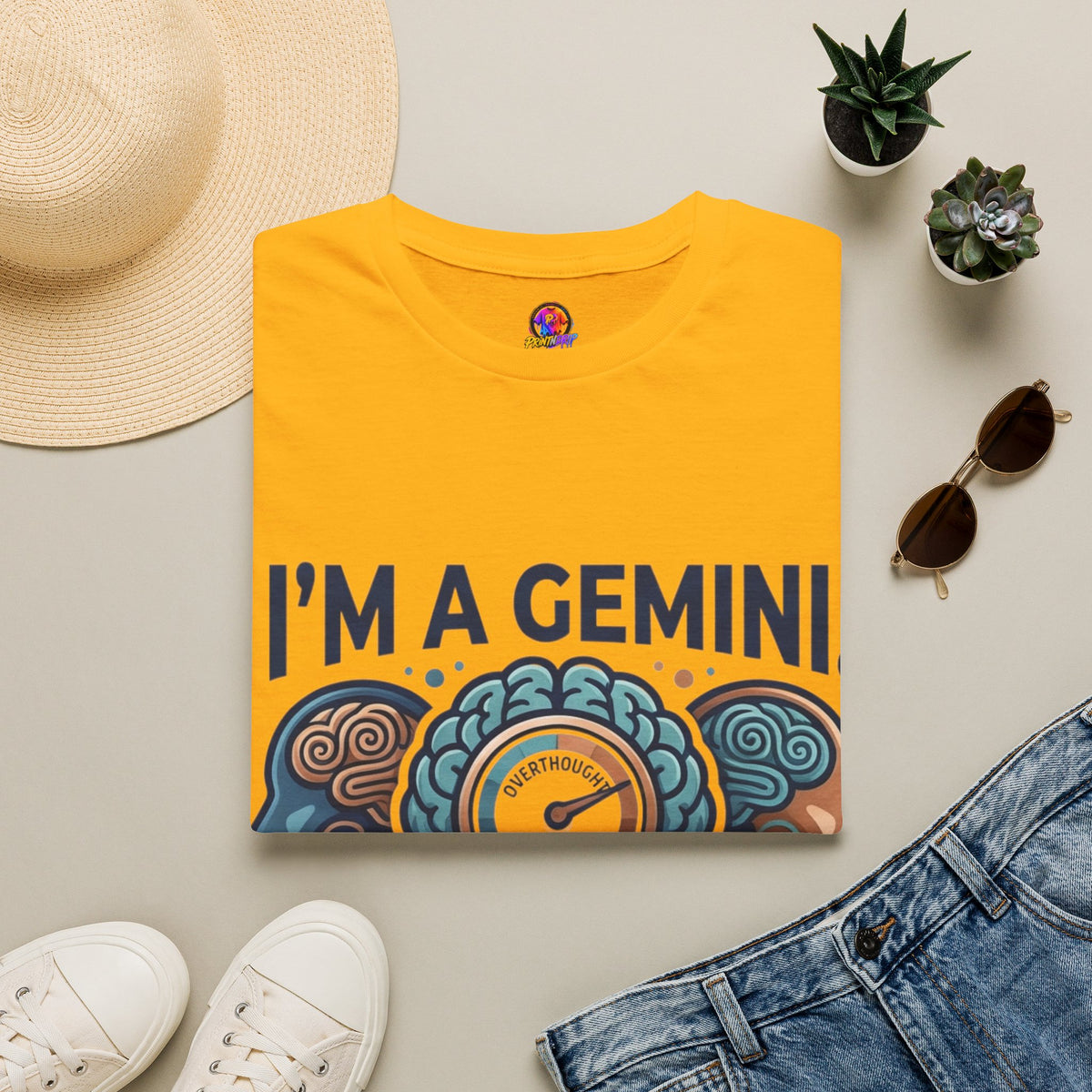I’m A Gemini T-Shirt – “I Already Overthought It” Zodiac Tee
