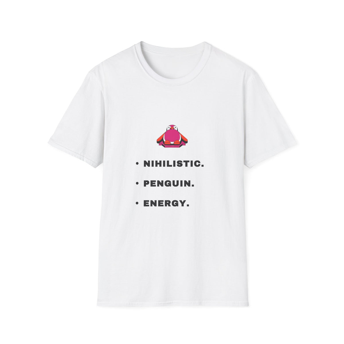 Nihilistic Penguin T-Shirt — Cute Minimalist Graphic Tee - Trending Now - September 2026