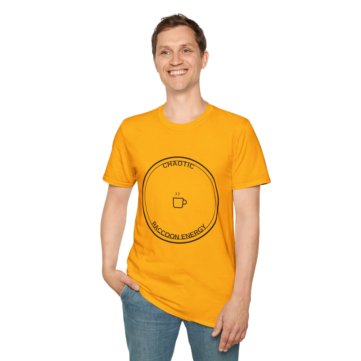 T-Shirt — Chaotic Raccoon Energy Graphic Tee - Trending Now - August 2026