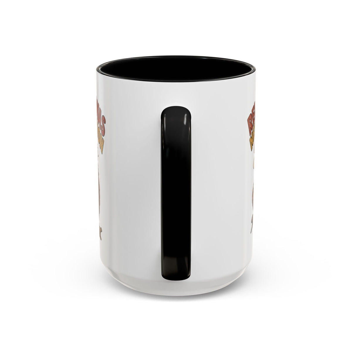 Funny And Witty "Relaxing Was Never An Option" Accent Coffee Mug (11, 15oz)