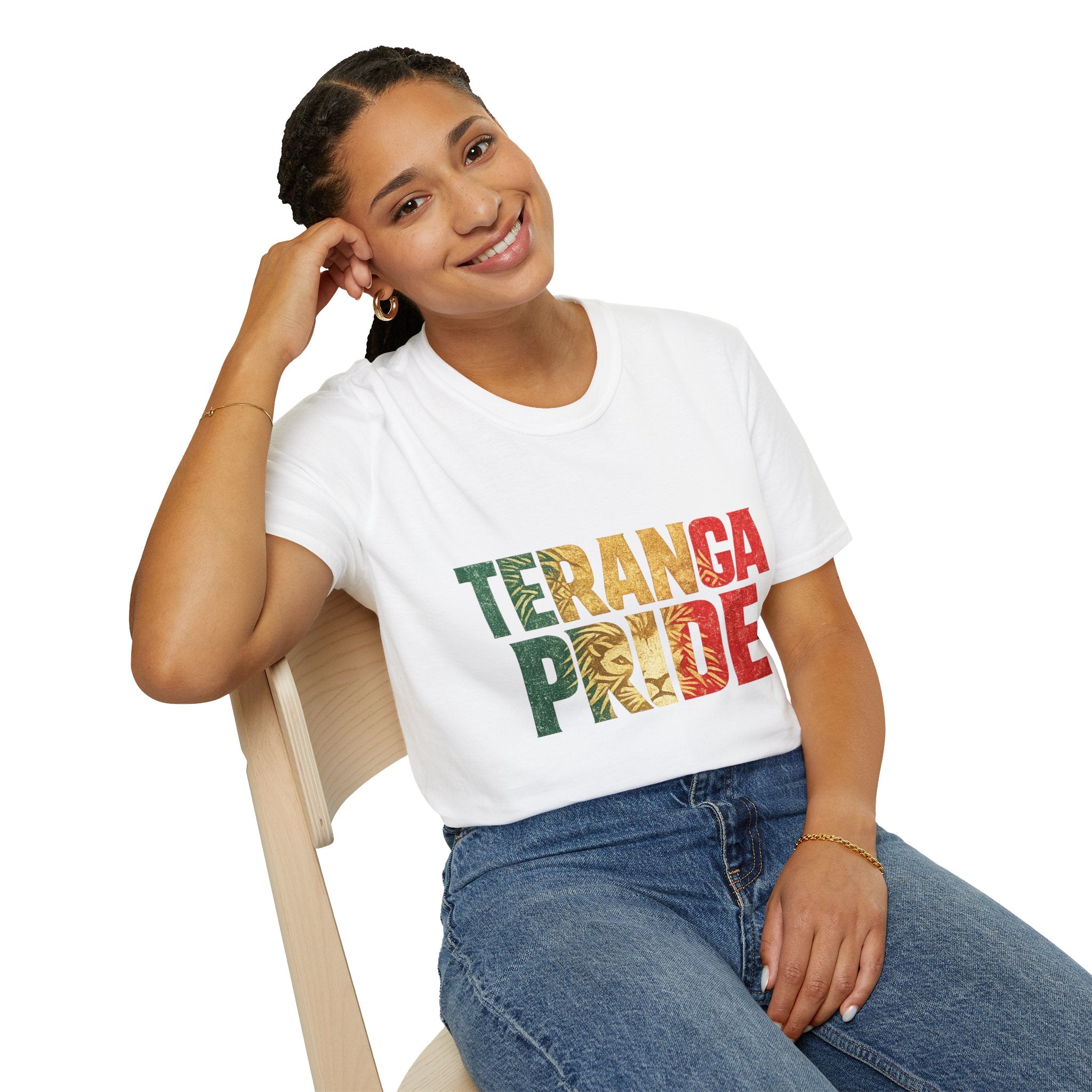 Senegal Teranga Pride T-Shirt — Senegal Flag Colors & Lion Graphic