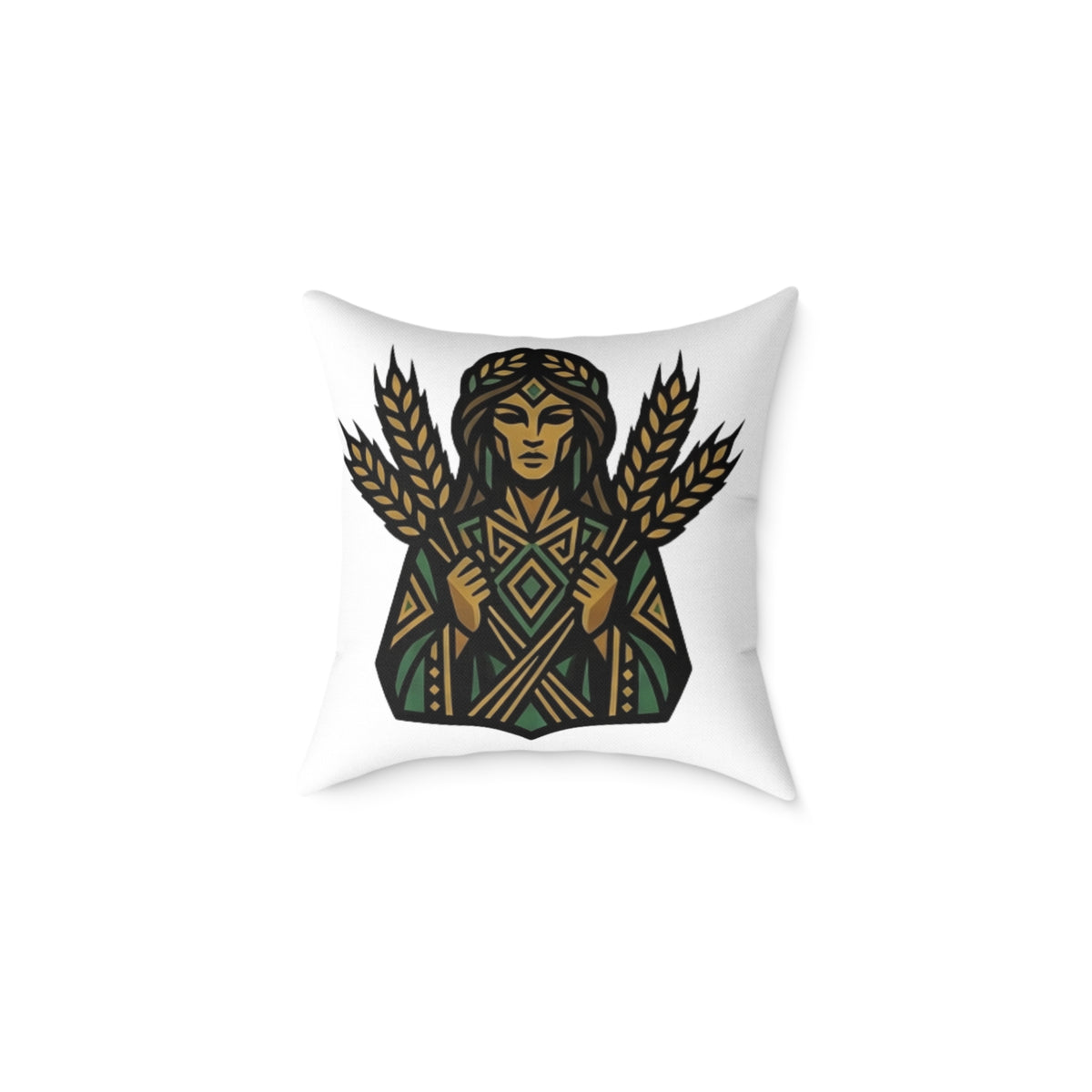 Virgo Zodiac Harvest Astrological Square Poly Canvas Pillow
