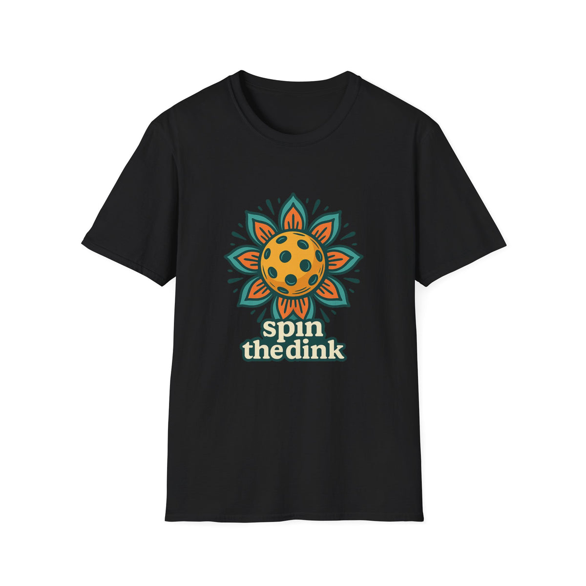 T-Shirt — 'Spin the Dink' Sunflower Paddle Tennis Graphic Tee - Trending Now - August 2026
