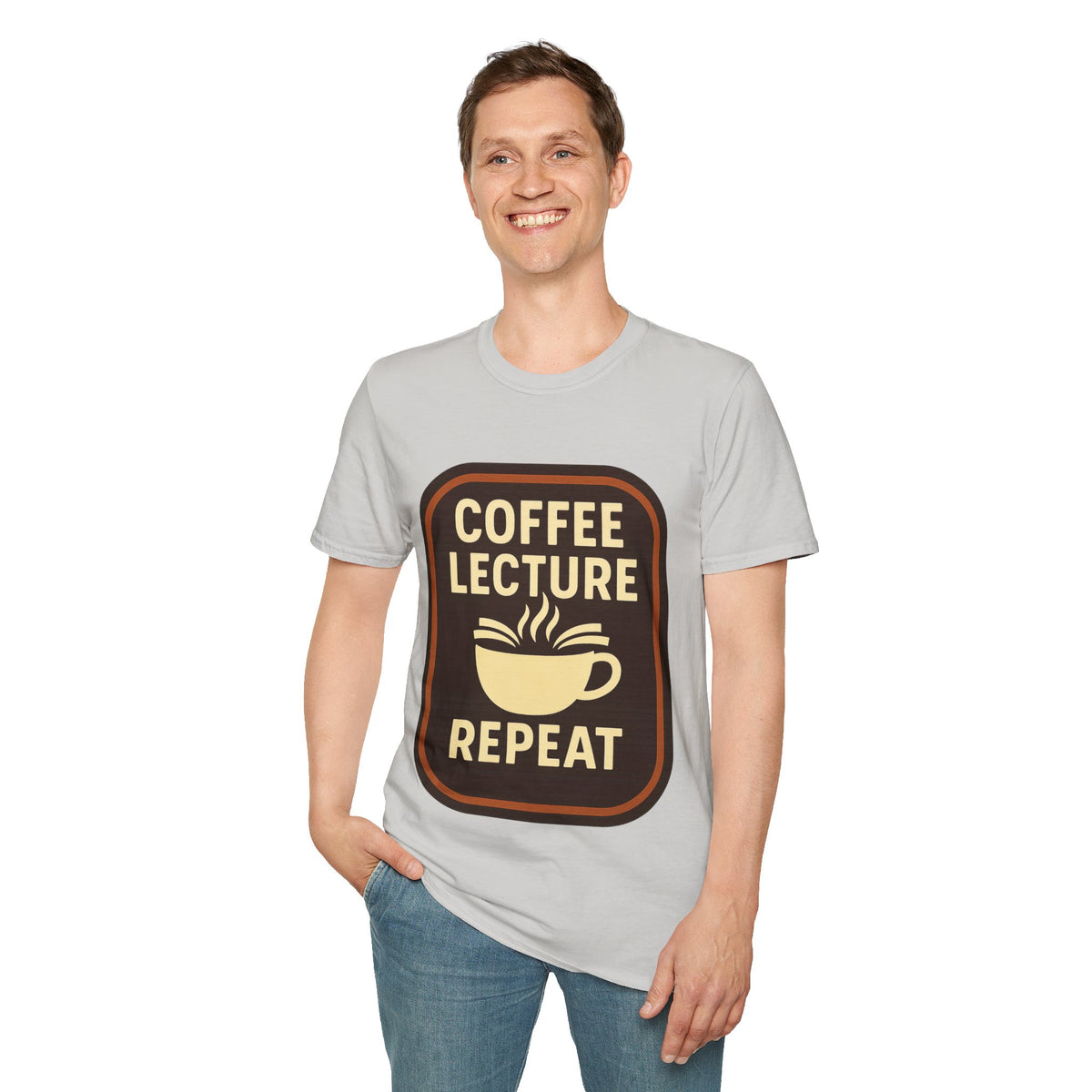 Coffee Lecture Repeat T‑Shirt — Funny Professor Coffee Tee for Teachers & Students - Trending Now - August 2026