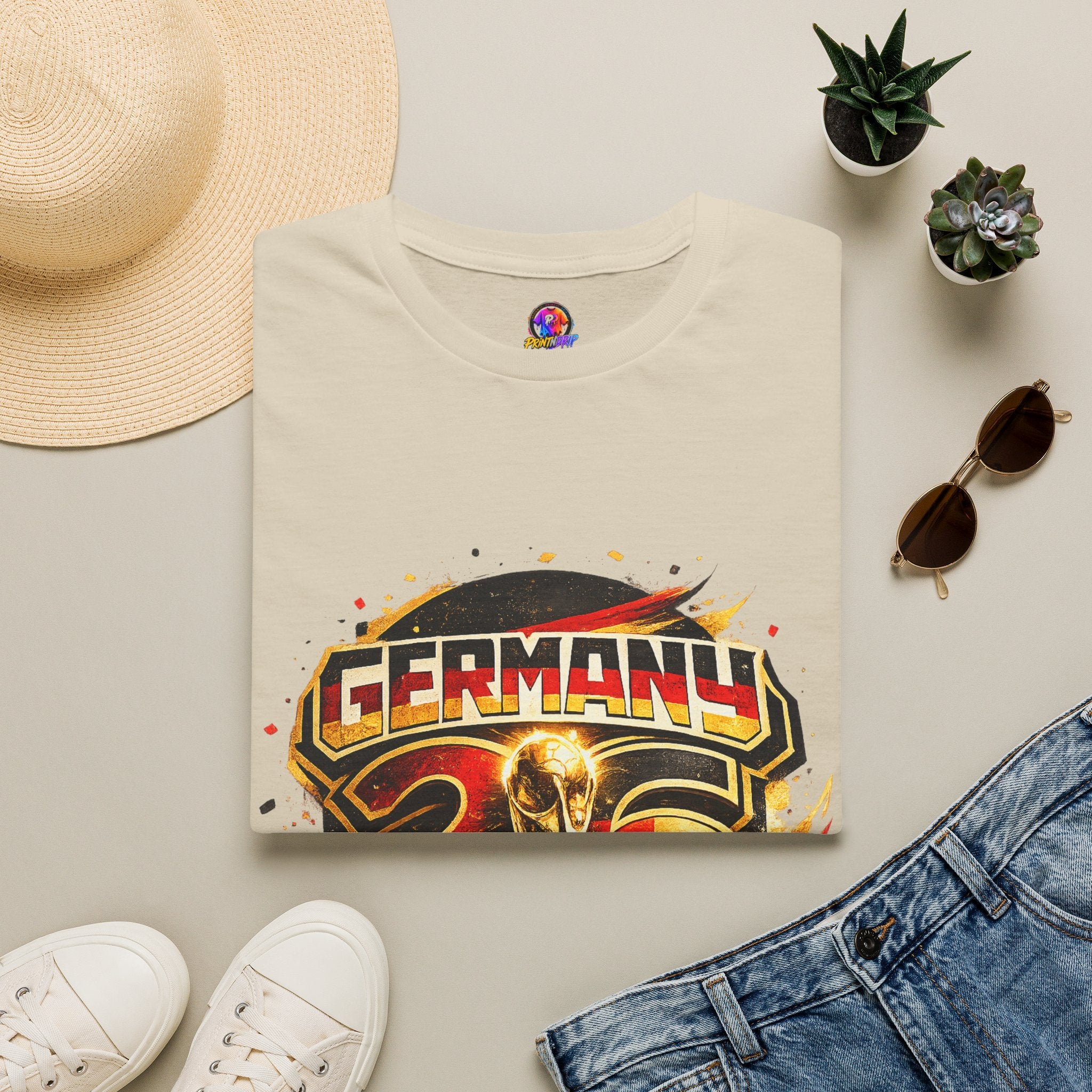 Germany 26 Skull Graphic T‑Shirt — Retro Soccer Fan Tee