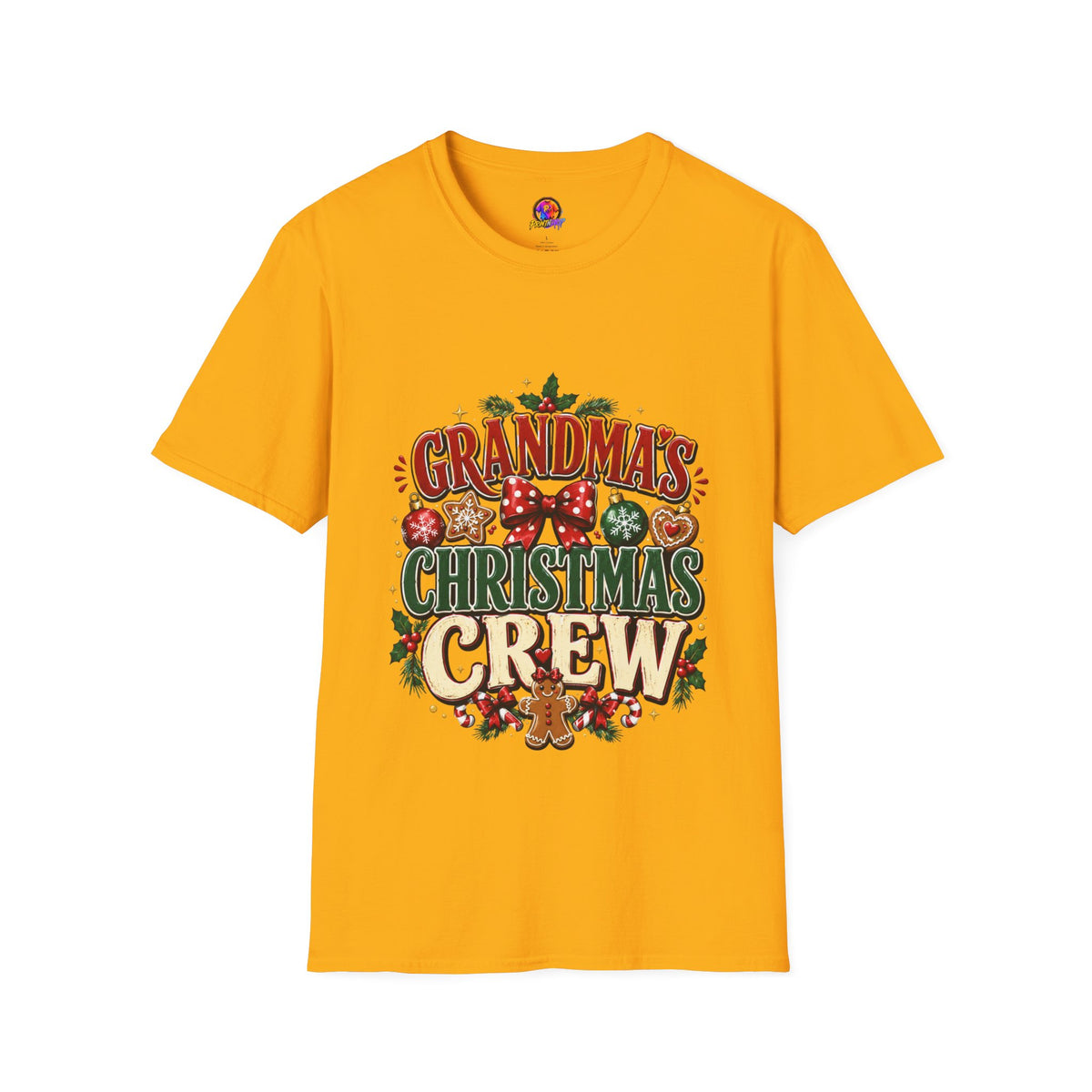 T-Shirt — Grandma's Christmas Crew Holiday Tee