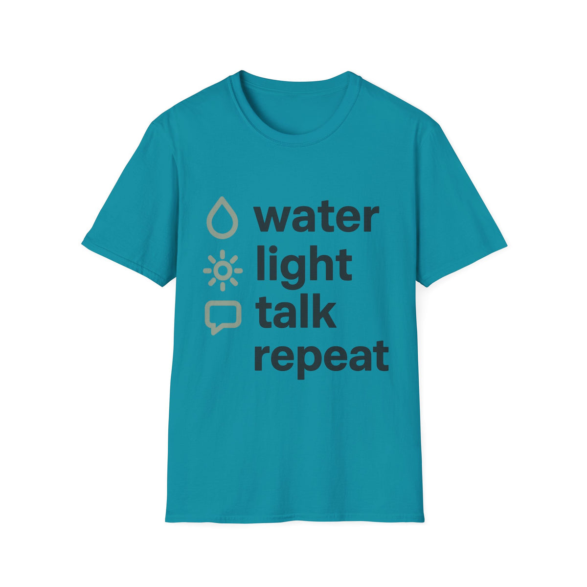 Eco Icons T-Shirt — Minimal 'water • light • forest' Graphic Tee - Trending Now - September 2026
