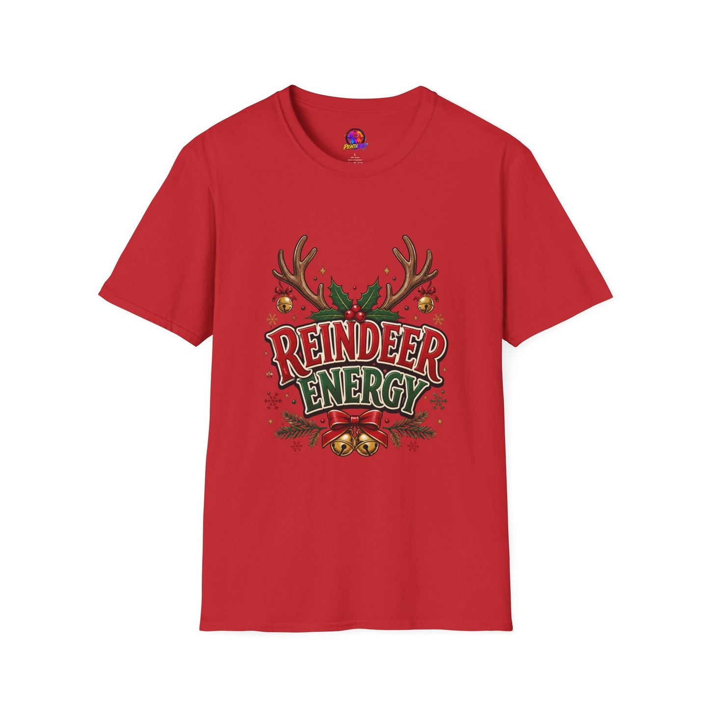 Reindeer Energy Christmas T-Shirt