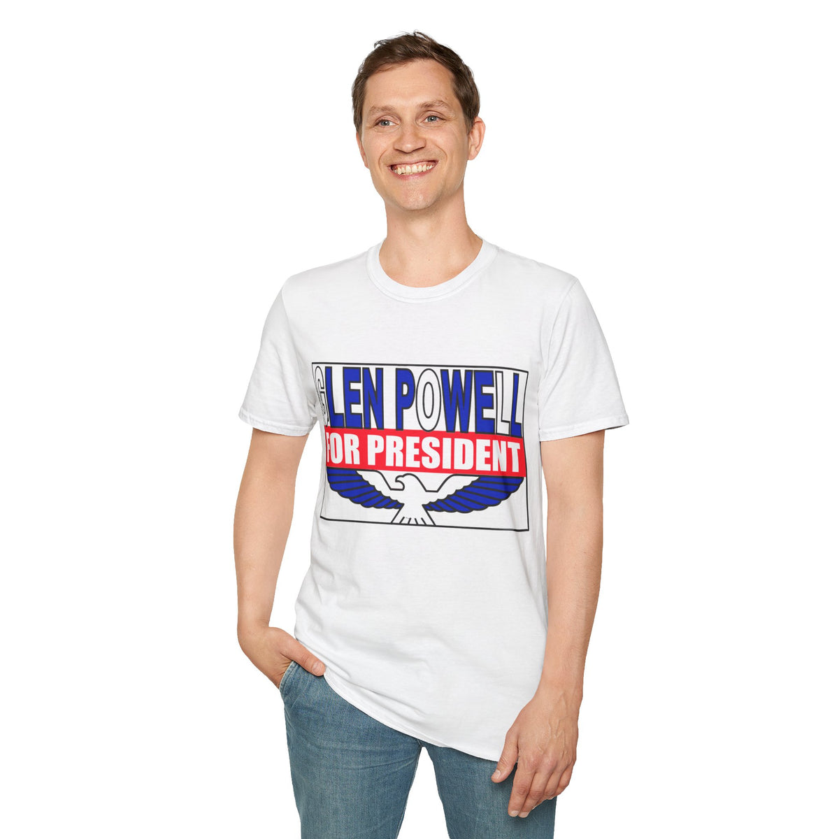 T-Shirt — Glen Powell For President Graphic Tee - Trending Now - August 2026