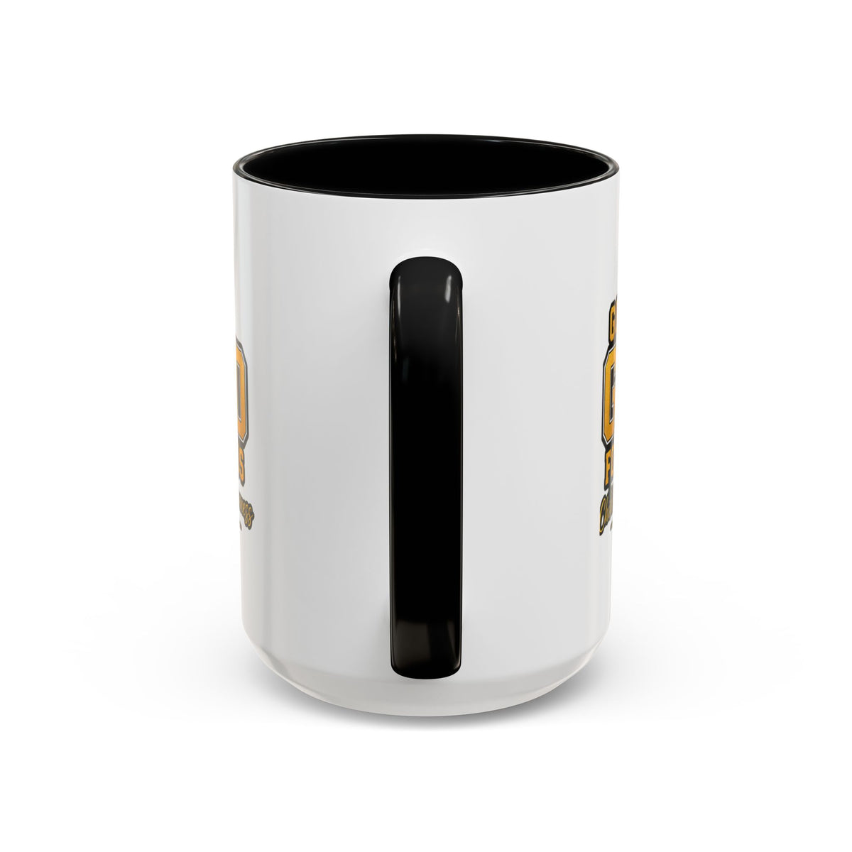 Gold For The Kids Coffee Mug — Childhood Cancer Awareness Accent Mug (11/15oz)