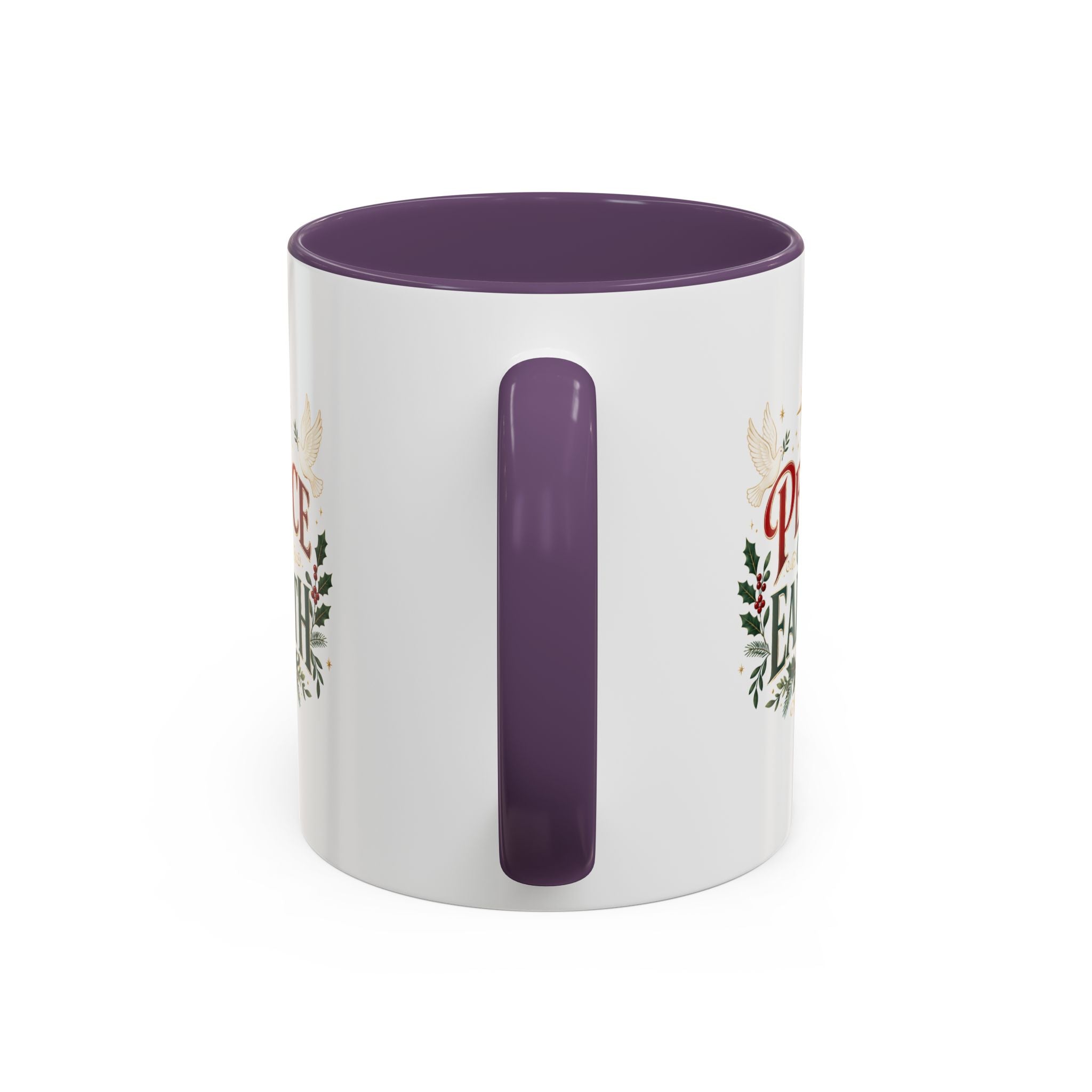 Peace on Earth Coffee Mug — Holiday Christmas Accent Mug