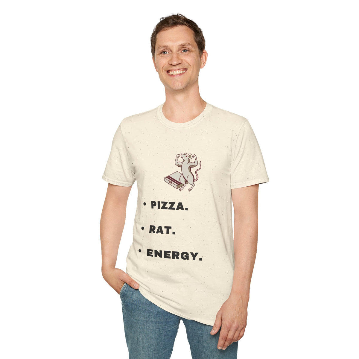 Pizza. Rat. Energy. T-Shirt — Cute Dancing Rat Pizza Graphic Tee - Trending Now - September 2026