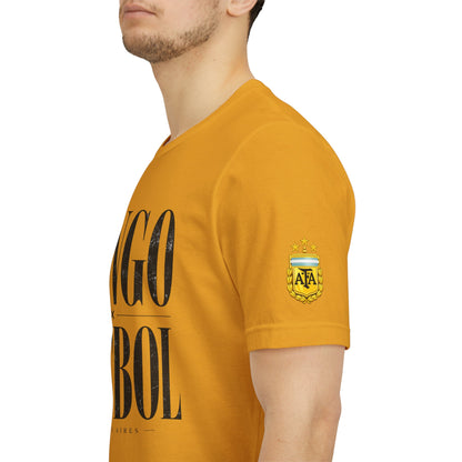 Argentina - Tango y Fútbol Graphic Tee - Bold Serif Soccer & Dance Shirt