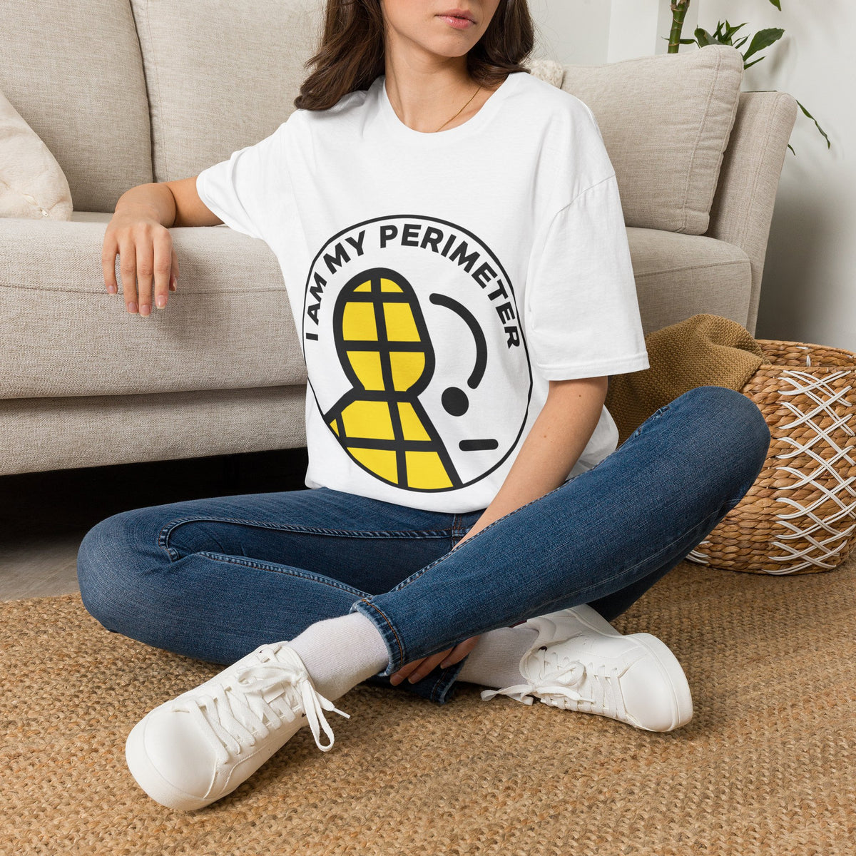 "I Am My Perimeter" Circular Graphic Tee - Trending Now - September 2026