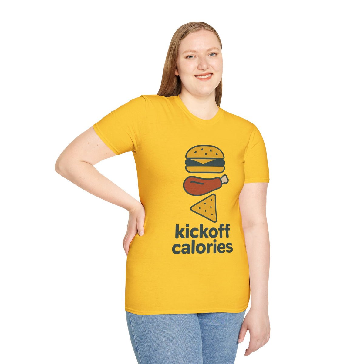 Funny 'Kick Off Calories' T-Shirt — Burger, Drumstick & Pizza Fitness Humor Tee - Trending Now - August 2026