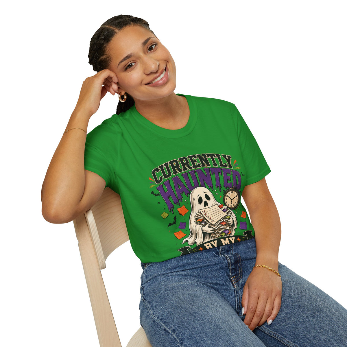 Halloween Currently Haunted Unisex Softstyle T-Shirt