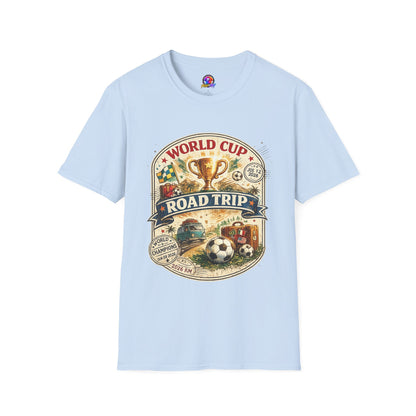 World Cup Road Trip T-Shirt — Vintage Soccer Trophy Design