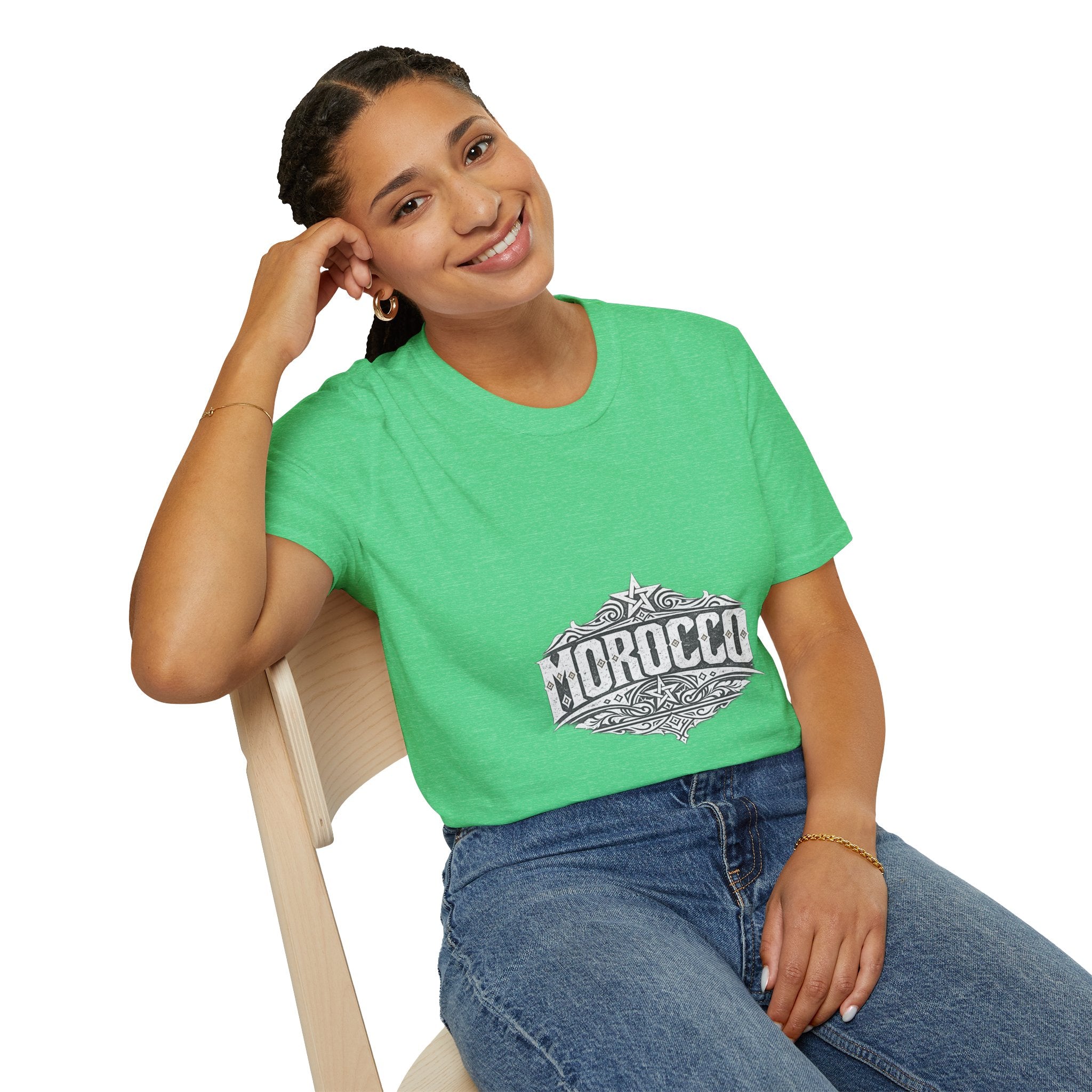 Morocco Vintage Graphic T-Shirt — Travel Tee with Ornamental Crest