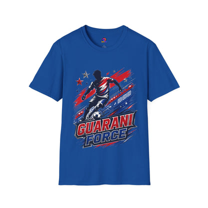 Paraguay Guarani Force Soccer T-Shirt — Red, White & Blue Futbol Fan Tee