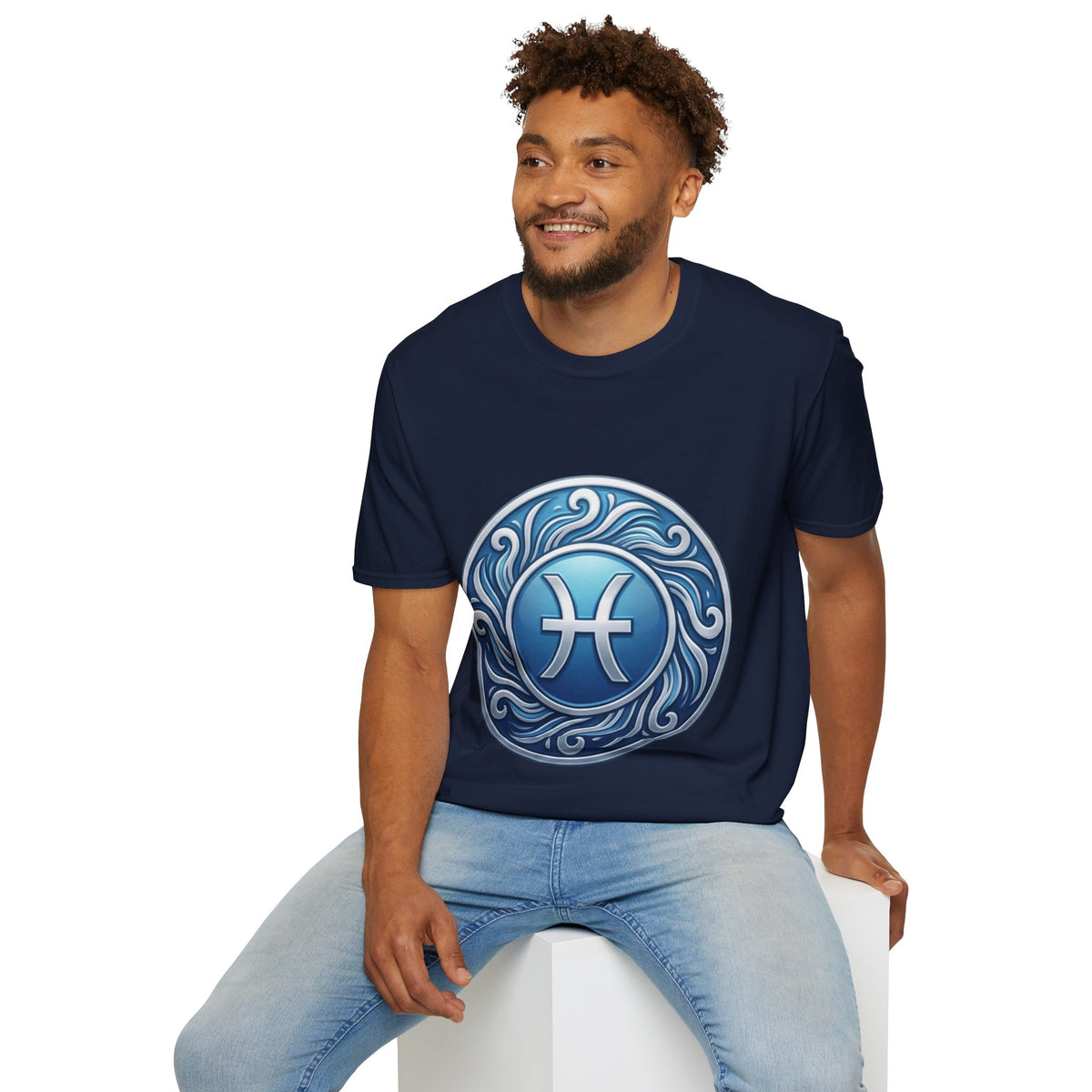 Pisces Zodiac T-Shirt – Blue Water Sign Astrology Tee