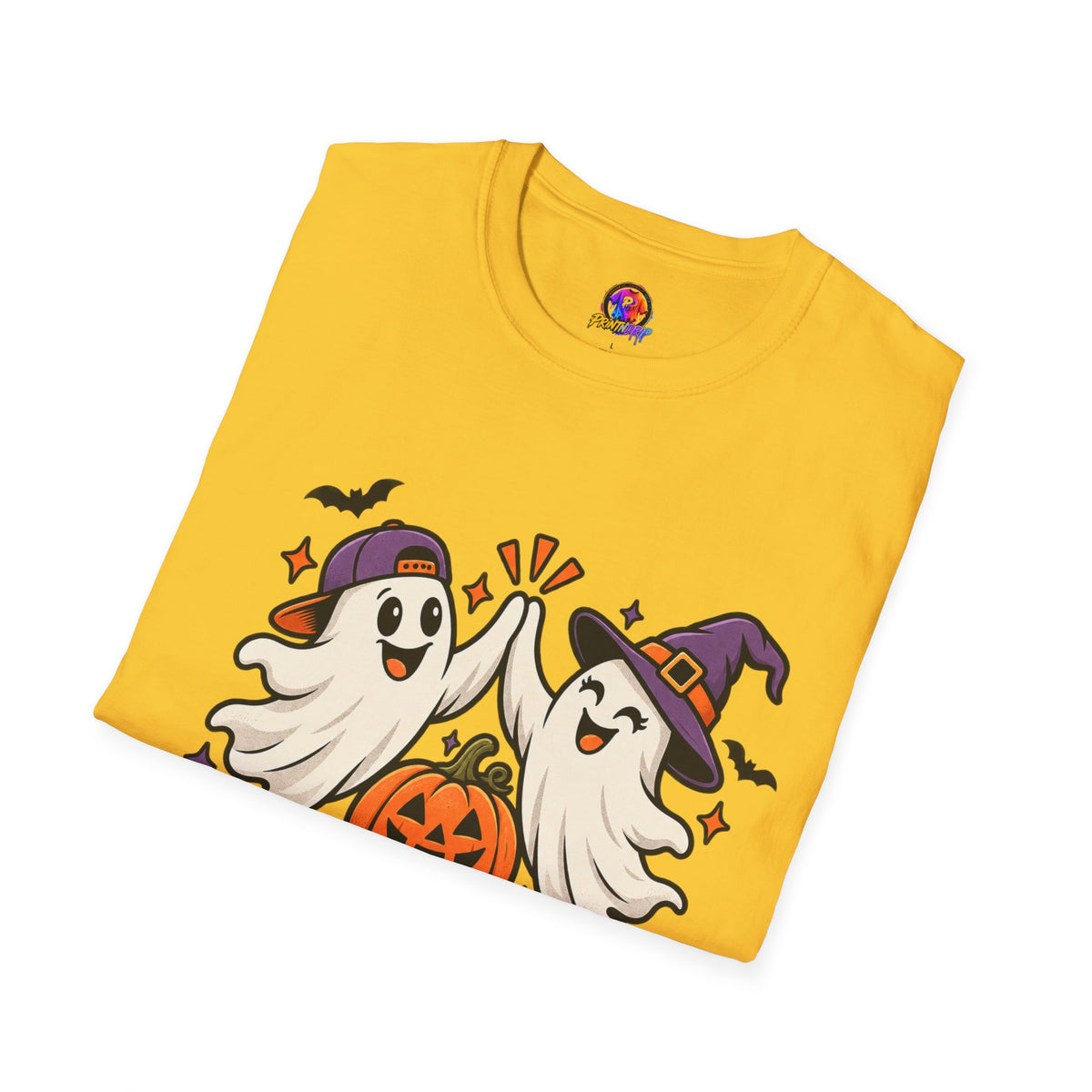 Boo Crew Halloween T-Shirt — Cute Ghosts & Pumpkin Graphic