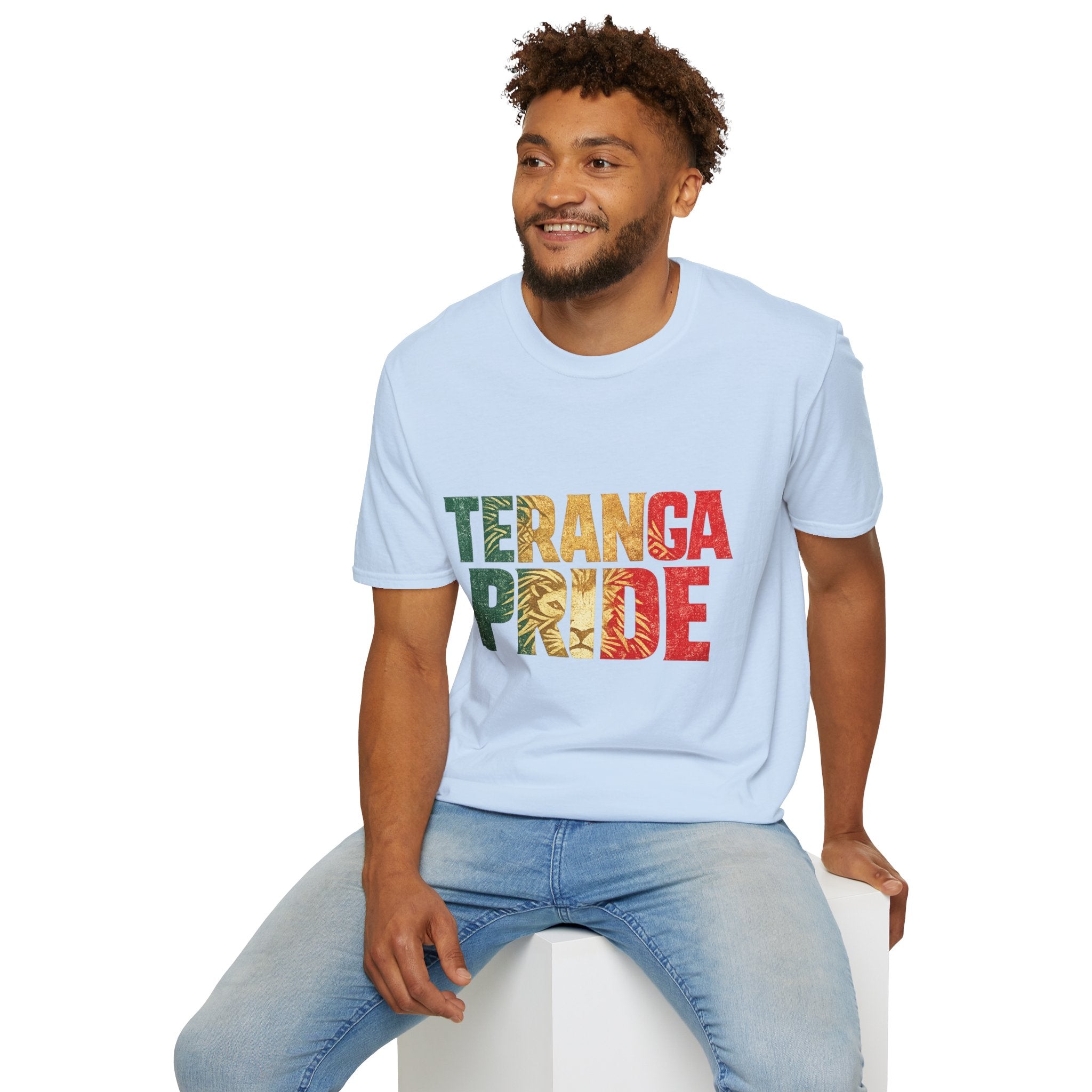 Senegal Teranga Pride T-Shirt — Senegal Flag Colors & Lion Graphic