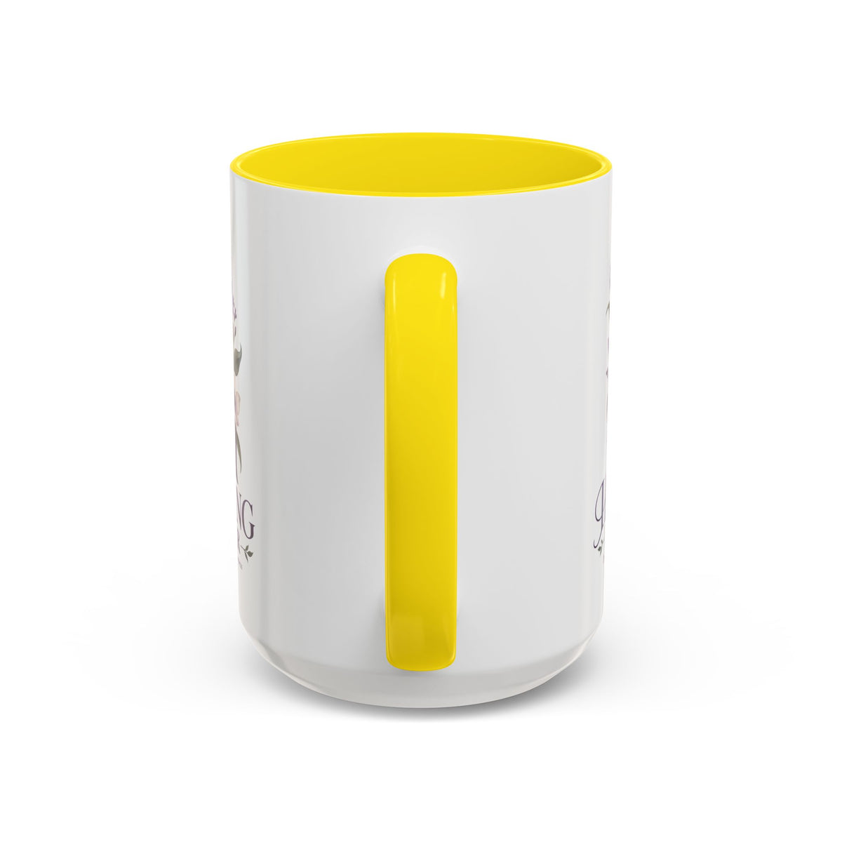 Healing Is Power Purple Ribbon Coffee Mug — Domestic Violence Awareness Accent Mug (11/15oz)