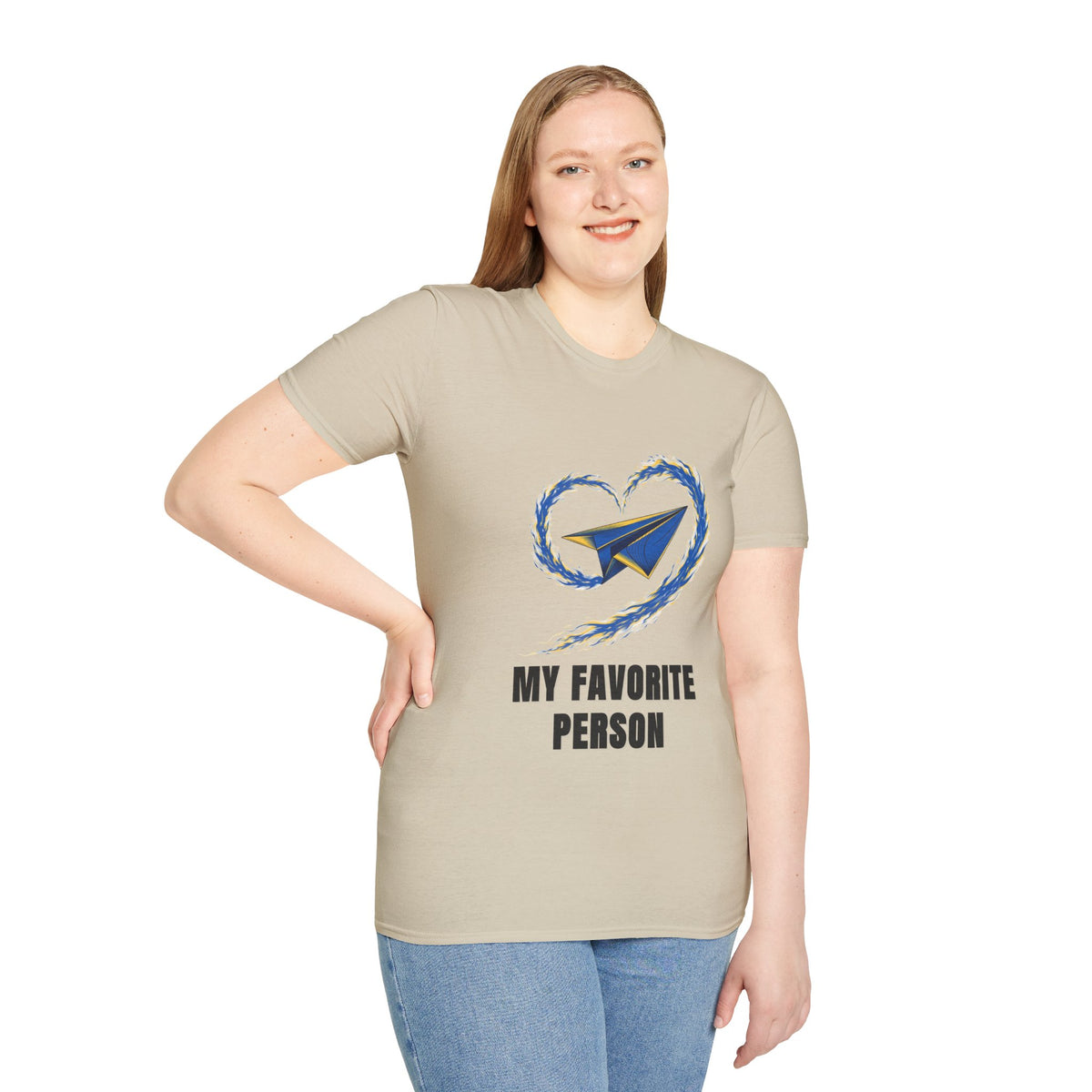 Paper Plane Heart T-Shirt — “My Favorite Person” Graphic Tee - Trending Now - August 2026