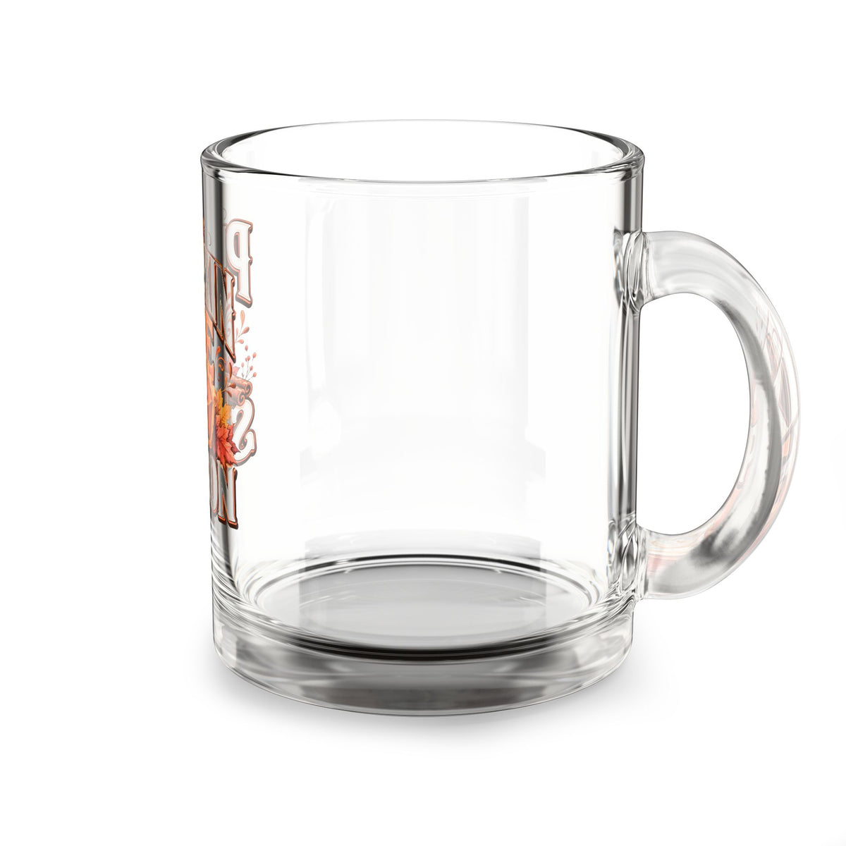 Glass Mug — Thanksgiving Pumpkin Pie Season 10oz Holiday Coffee Mug