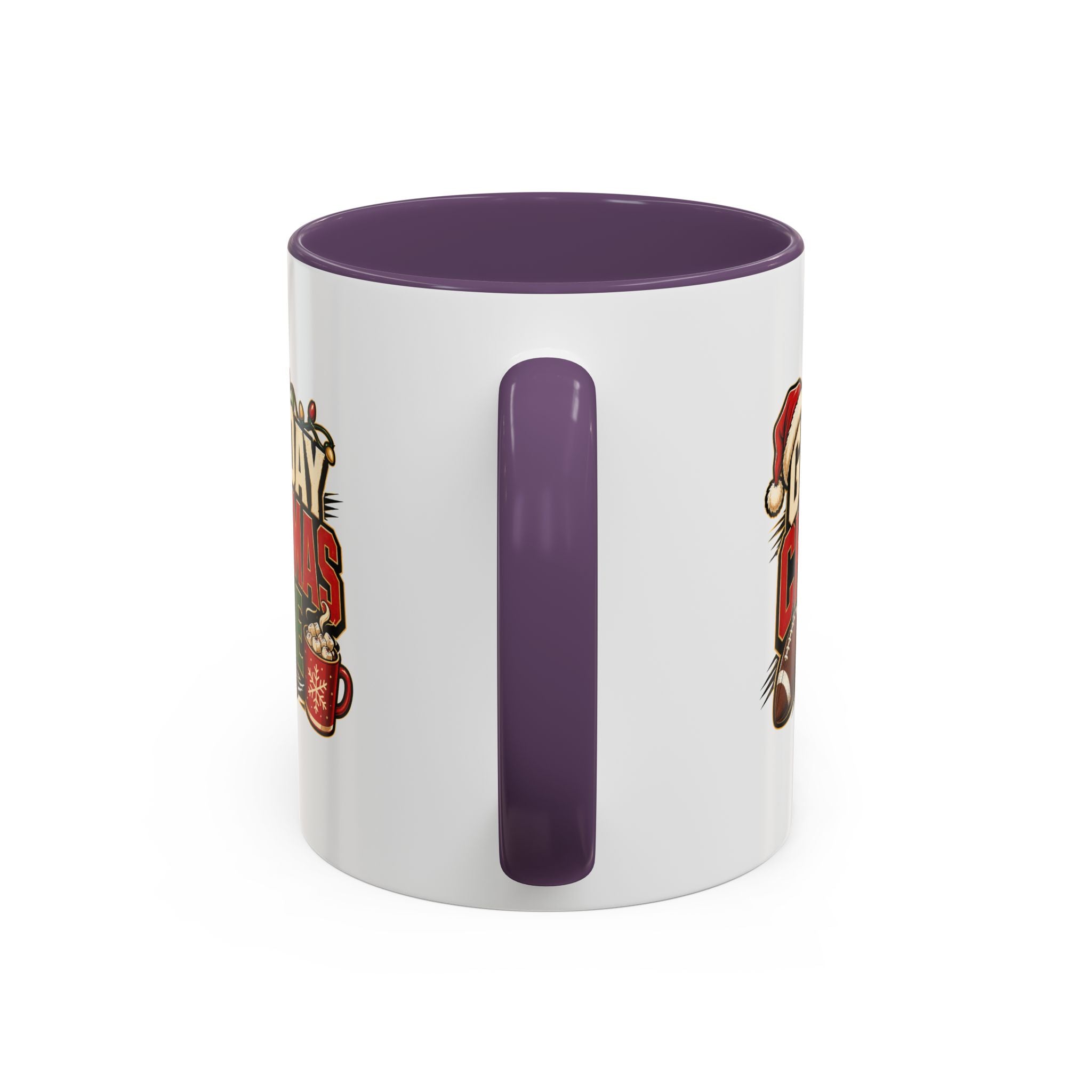 Modern Day Christmas Game Day Christmas Mode Coffee Mug - Holiday Football Mug (11/15oz)