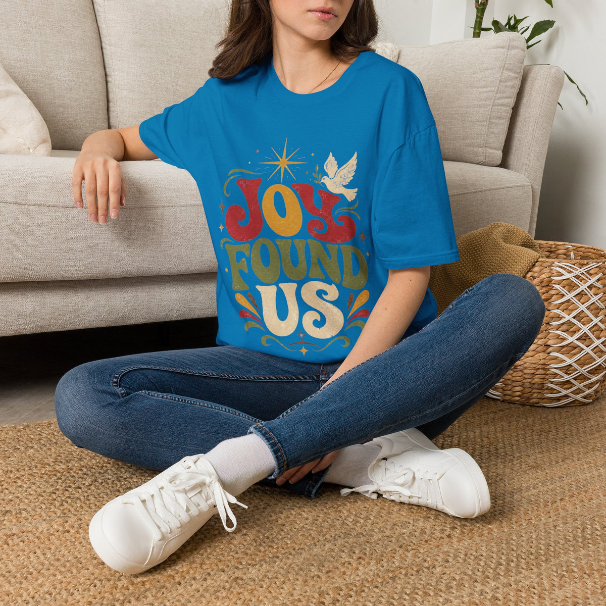 Joy Found Us T‑Shirt — Retro Christmas Holiday Graphic Tee