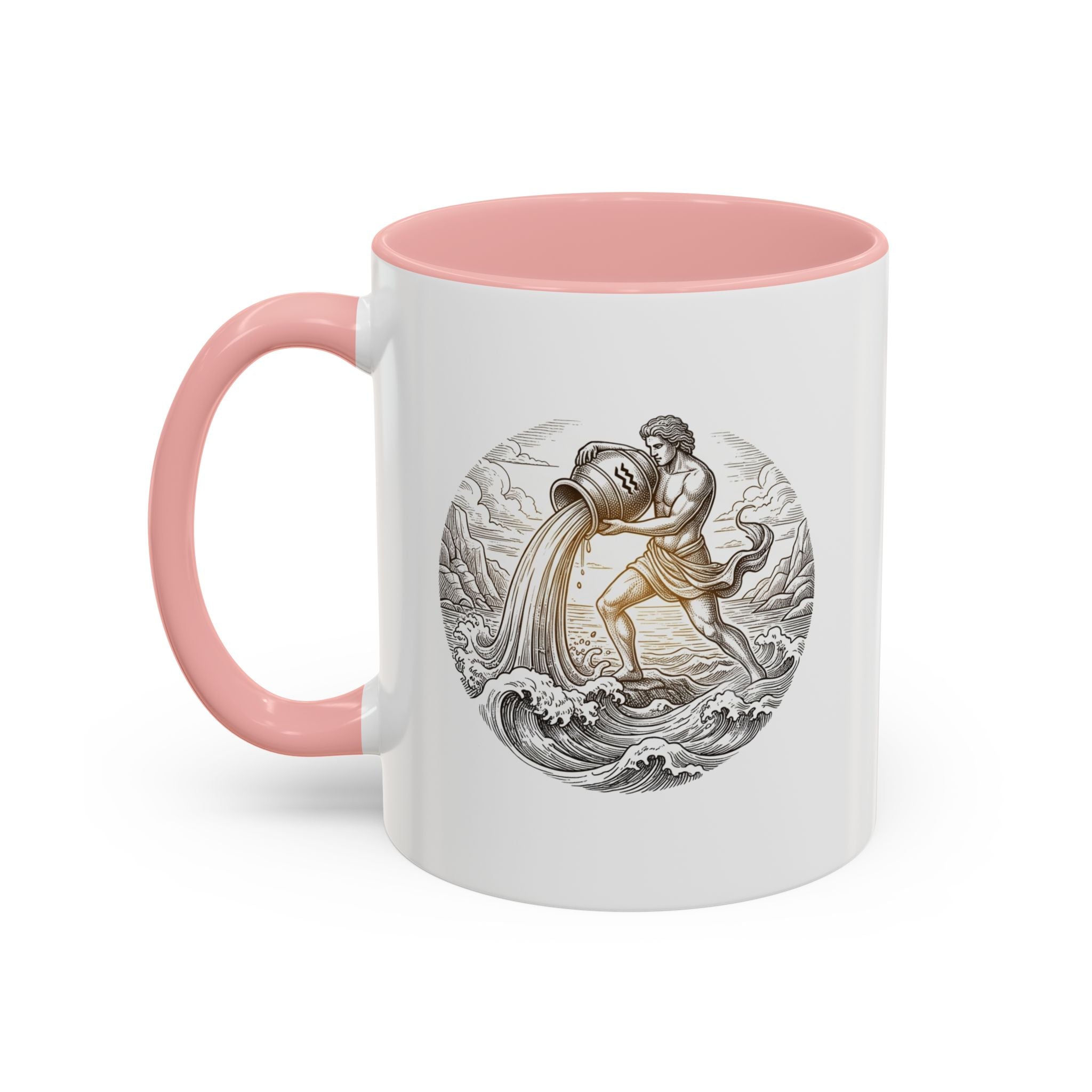 Aquarius Zodiac Coffee Mug — Astrology Sign Accent Mug