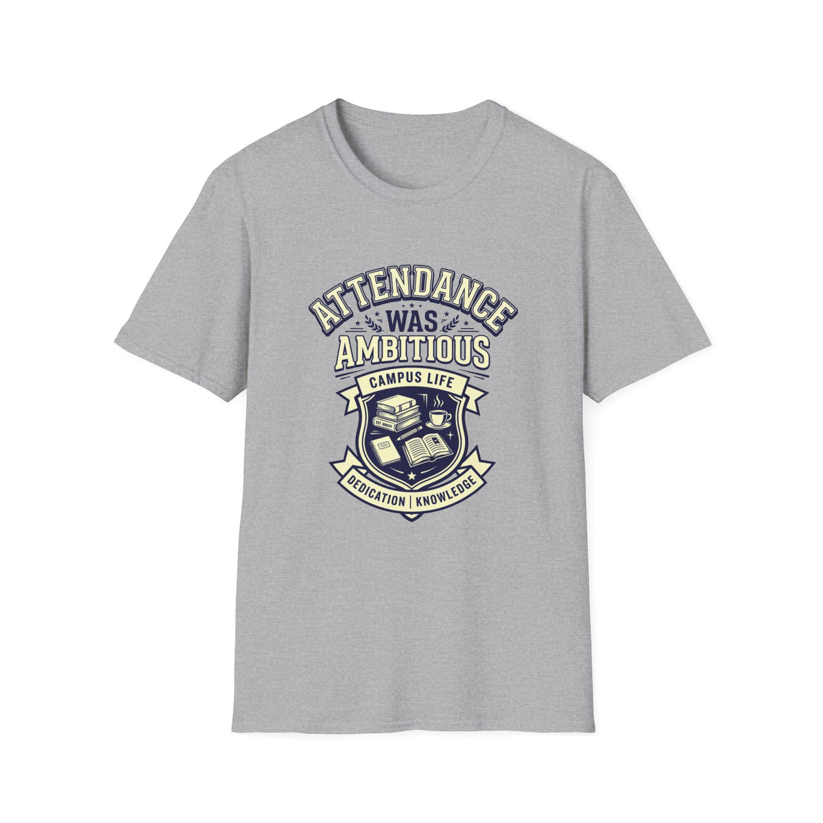 Attendance Ambitious T-Shirt — School Spirit Emblem Tee - Trending Now - August 2026