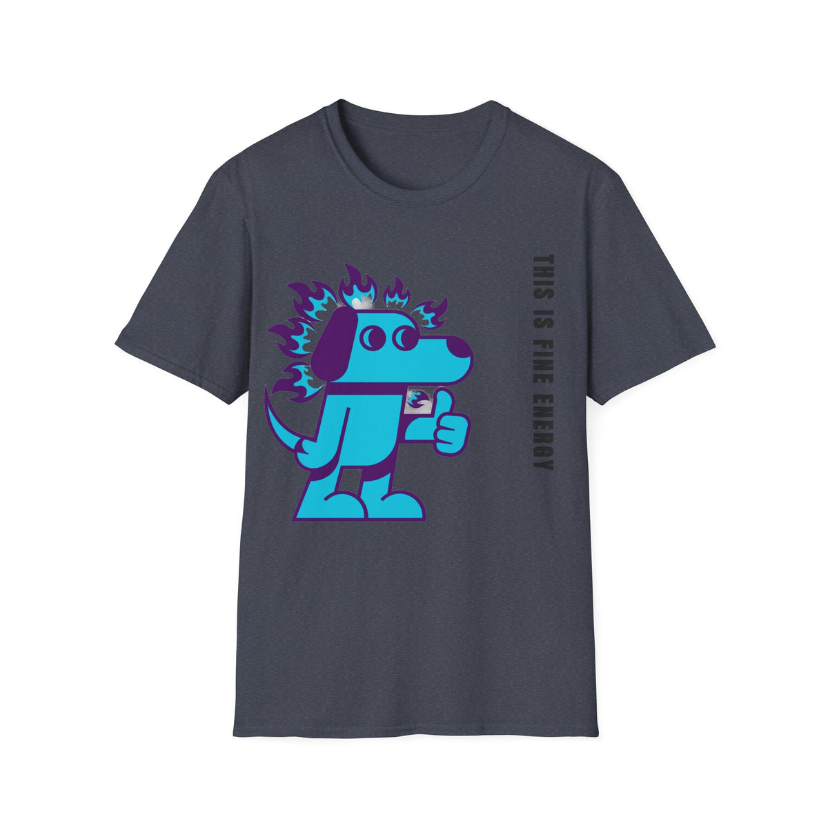 Flaming Blue Dachshund T-Shirt — Cute Cartoon Dog Graphic Tee - Trending Now - September 2026