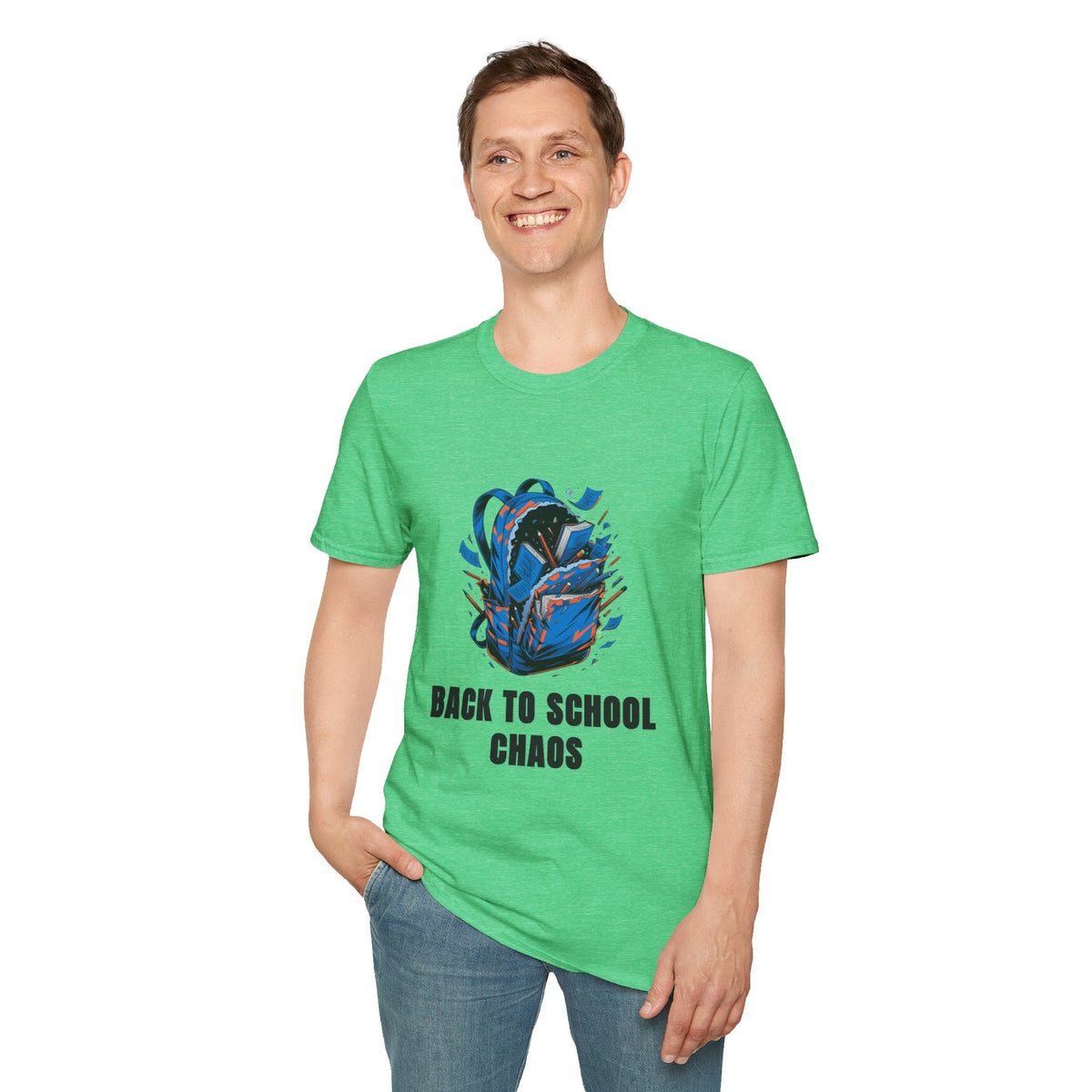 Back to School Chaos T-Shirt — Graphic Backpack Design - Trending Now - August 2026
