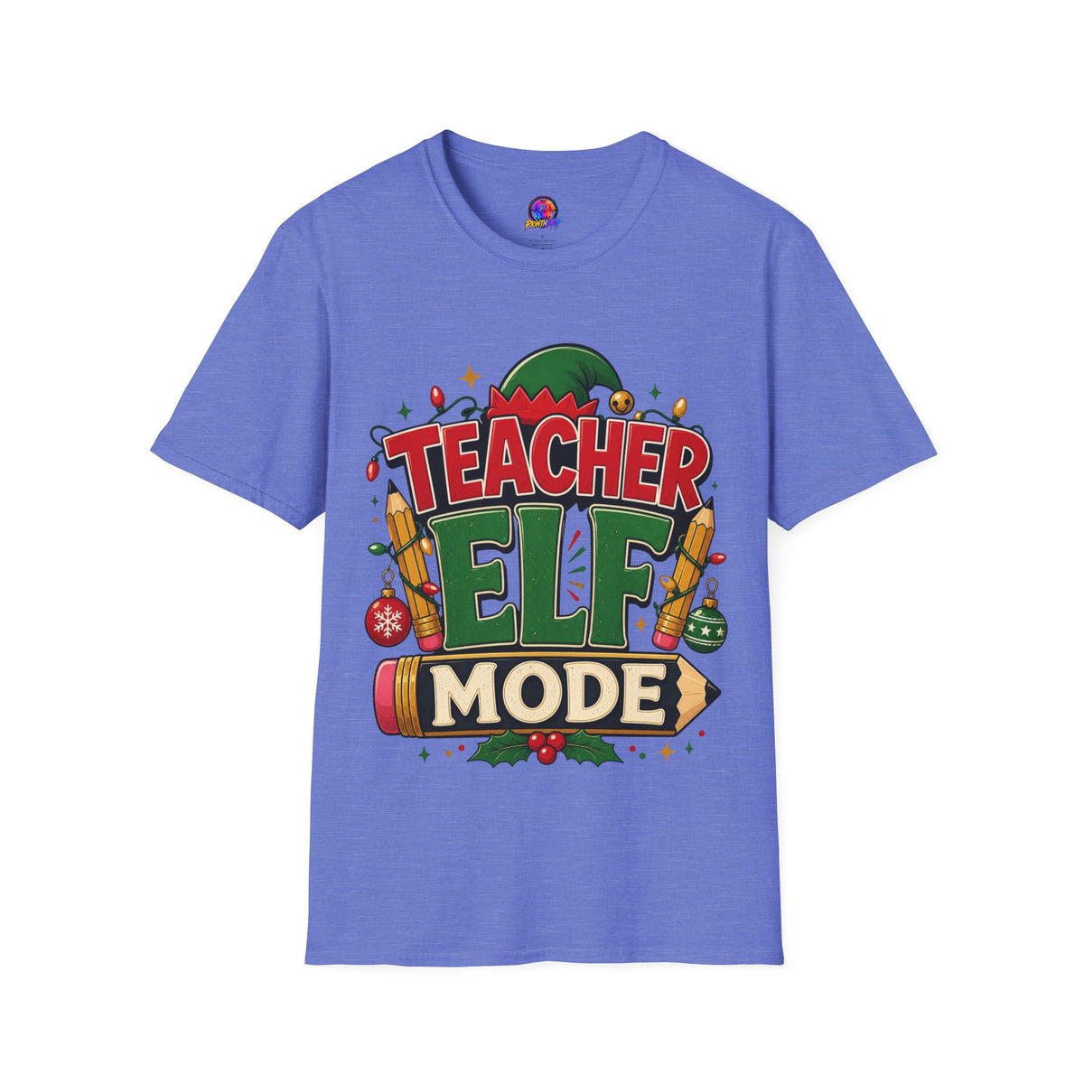 Teacher Elf Mode T-Shirt — Funny Christmas Teacher Holiday Tee