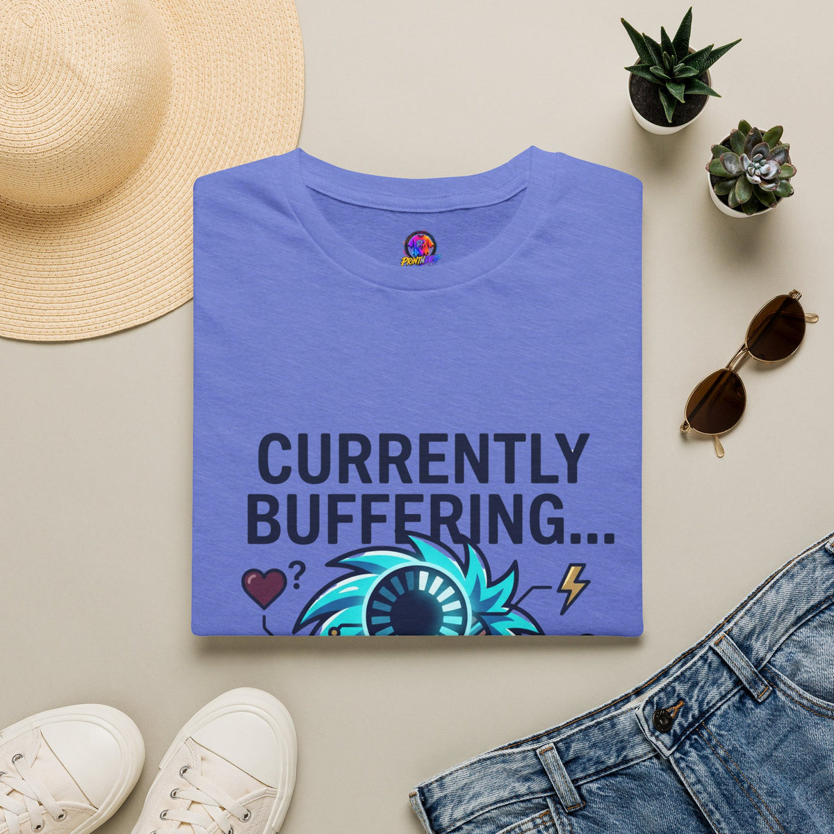 Currently Buffering T-Shirt — Funny Aquarius Zodiac Tee