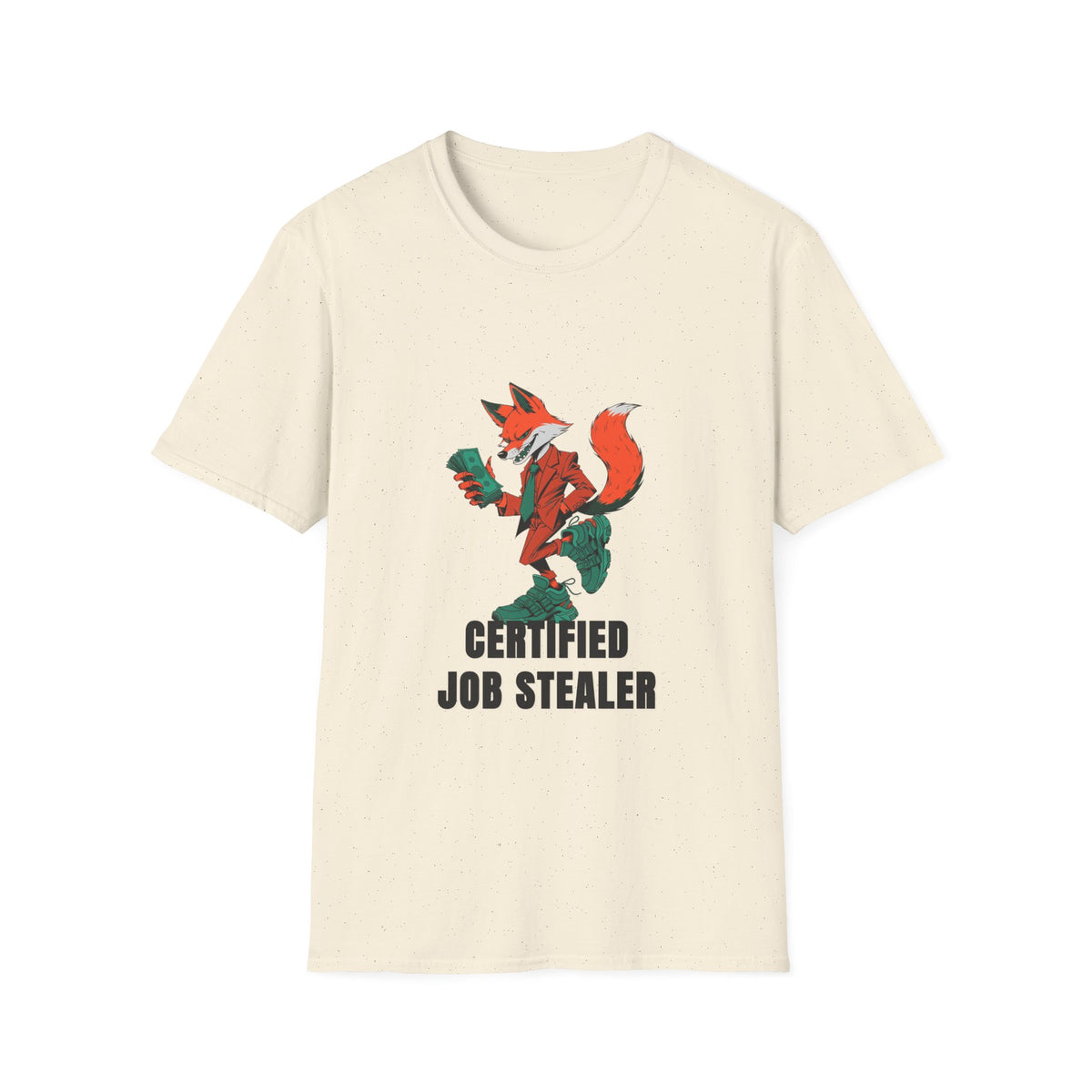 Certified Job Stealer T‑Shirt — Fox Illustration Funny Graphic Tee - Trending Now - August 2026