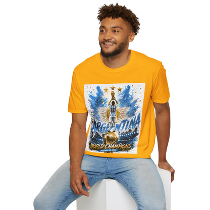 Argentina World Champions T‑Shirt — Soccer World Cup 3 Stars Tribute