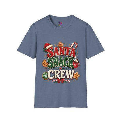 Santa Snack Crew T-Shirt — Christmas Cookie Holiday Tee