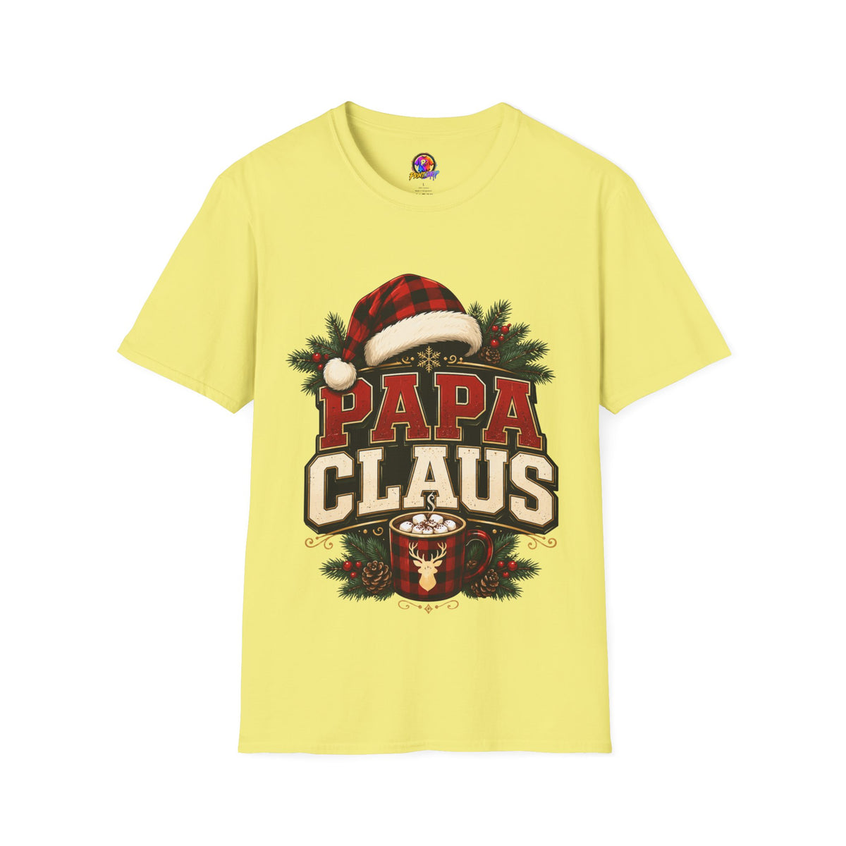 Papa Claus T-Shirt — Festive Holiday Dad Christmas Tee