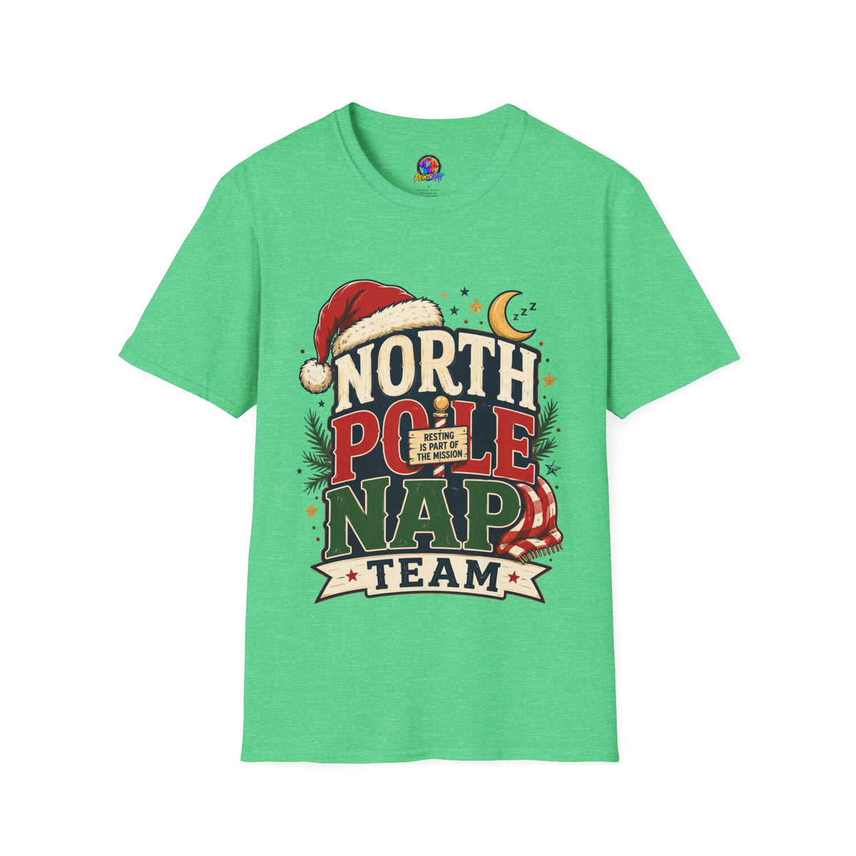 North Pole Nap Team T-Shirt — Funny Christmas Sleepy Holiday Tee