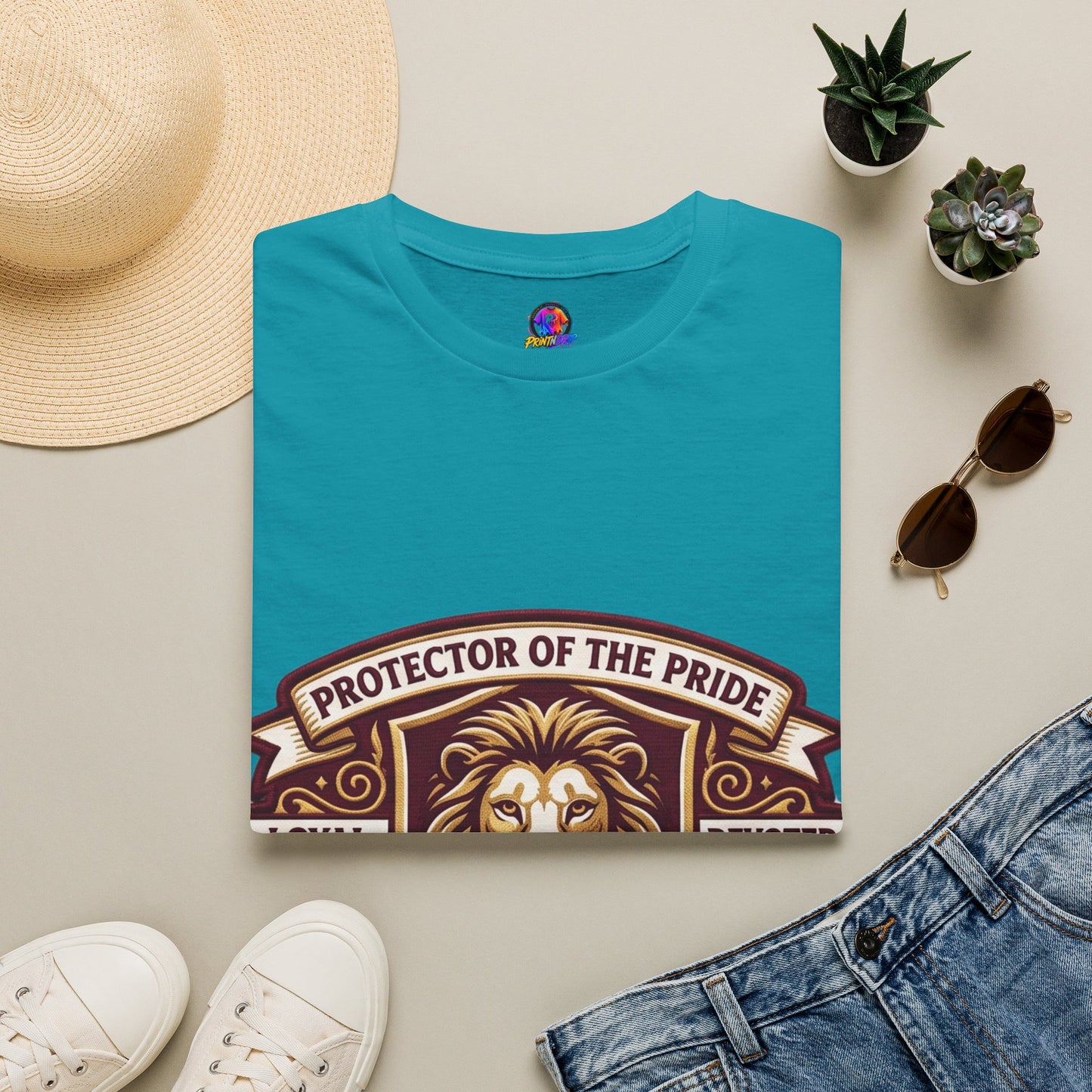 Protector of the Pride Lion T-Shirt — 100% Leo Zodiac Tee